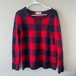 Women Checkered Sweater
